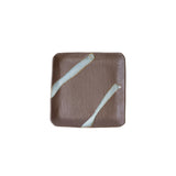 Saucer Apex 12.8cm Cloud Blue Bisque Glaze - Front View