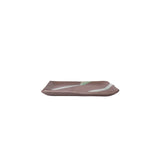 Saucer Apex 12.8cm Green Bisque Glaze - Front View