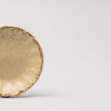 Sauce Dish 8cm Scallop Sand Fade Glaze - Front View