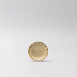 Sauce Dish 8cm Scallop Sand Fade Glaze - Side View