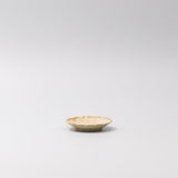 Sauce Dish 8cm Scallop Sand Fade Glaze - Top-Down View