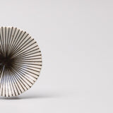 Sauce Dish 8cm Radiant Line Indigo Stripe Glaze - Front View