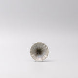 Sauce Dish 8cm Radiant Line Indigo Stripe Glaze - Top-Down View