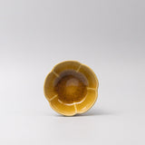 Sauce Dish 12.5cm Amane Amber Glaze - Front View