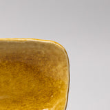 Plate Sashimi 31cm Amane Amber Glaze - Front View