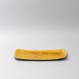 Plate Sashimi 31cm Amane Amber Glaze - Top-Down View