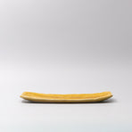 Plate Sashimi 31cm Amane Amber Glaze