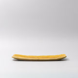 Plate Sashimi 31cm Amane Amber Glaze - 45-Degree Angle