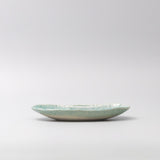 Sushi Plate 21cm Crackle Turquoise Glaze