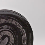 Dinner Plate 28cm Gunmetal Swirl Glaze - Front View
