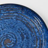 Dinner Plate 28cm Copper Swirl Glaze - Front View