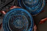 Pasta Bowl 24cm Copper Swirl Glaze