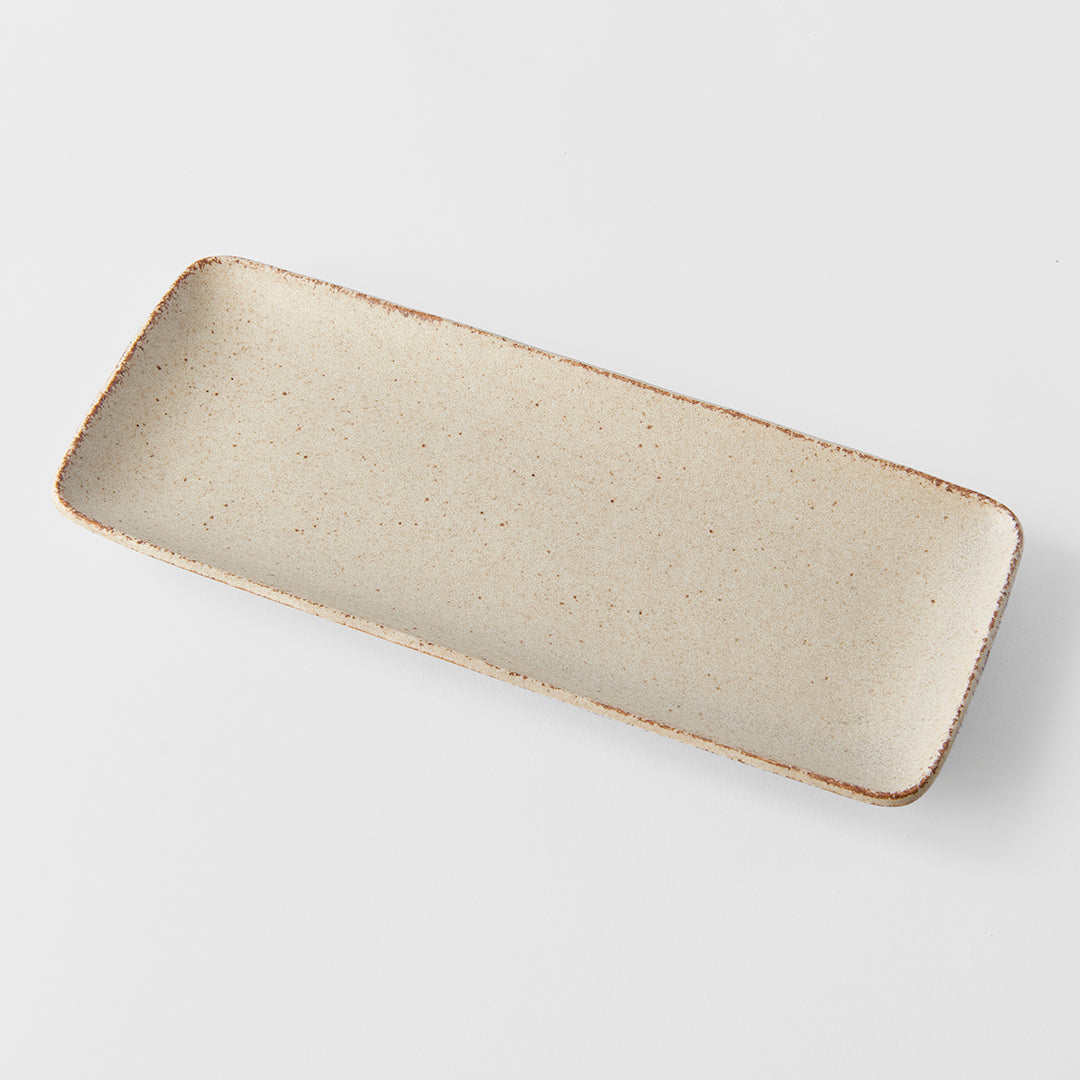 Sashimi Plate 29cm Sand Fade Glaze