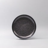 Plate High Rim 22cm Midnight Pearl Glaze - Side View
