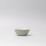 Lopsided Bowl 11.5cm Tomei Blue Glaze - Top-Down View
