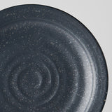 Dinner Plate 26cm Ibushi Black Glaze - Front View