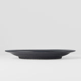 Dinner Plate 26cm Ibushi Black Glaze - Side View