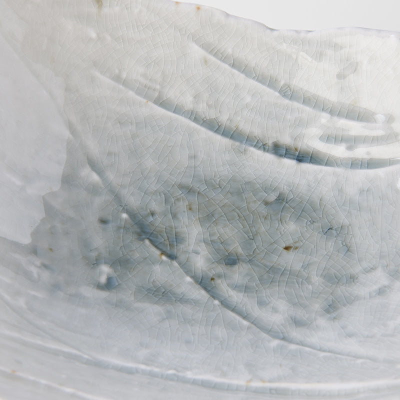 Bowl Rock 22cm Grey Glass Glaze