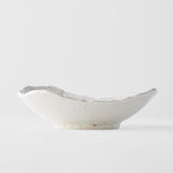 Bowl Rock 22cm Grey Glass Glaze - Side View