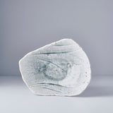 Bowl Rock 22cm Grey Glass Glaze - Top-Down View