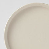 Plate High Rim 25cm Craft White Glaze - Front View