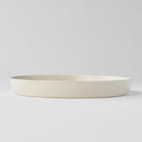 Plate High Rim 25cm Craft White Glaze - Top-Down View