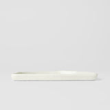 Half Moon Plate 21cm Ivory White Glaze