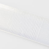 Sashimi Plate 33cm Line Design White Glaze