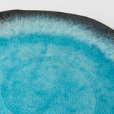 Plate Oval 22cm Sky Blue Glaze
