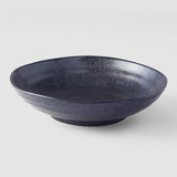 Pasta Bowl Organic Shape 21 cm Kanso Matte Black Glaze
