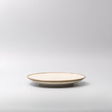 Dinner Plate 26cm Ivory Pearl Glaze - Side View