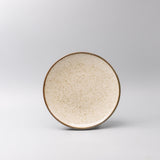 Dinner Plate 26cm Ivory Pearl Glaze - Top-Down View