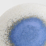 Dinner Plate 25.5cm Bright Blue Puddle Glaze - Front View