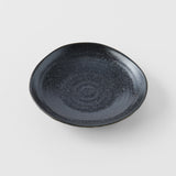 Saucer Organic Shape 13.5cm Kanso Matte Black Glaze