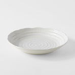 Pasta Bowl 22cm White Spiral Glaze