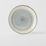Plate High Rim 22cm Glacier Glaze - Side View