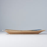 Platter Rectangular 33cm Earth & Sky Glaze - Side View