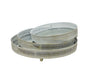 Set 3 White Wash Moroccan Mirror Tray 34x6cm