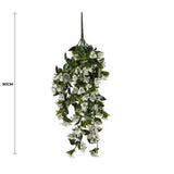 Hanging White Artificial Bougainvillea Plant UV Resistant 90cm