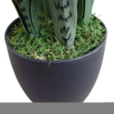 Artificial Snake Plant Sansevieria UV Resistant 60cm - Side View