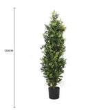 Artificial Potted Topiary Tree UV Resistant 120cm - Front View