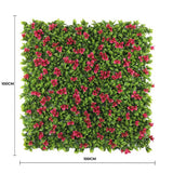 Luxury Flowering Pink Vertical Garden / Green Wall UV Resistant 1m X 1m