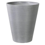 Decorative Textured Round Grey Planter 47cm