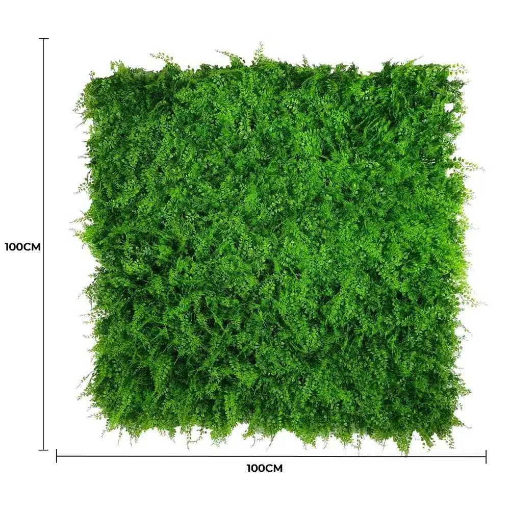 Mediterranean Fern Vertical Garden / Green Wall UV Resistant 1m x 1m