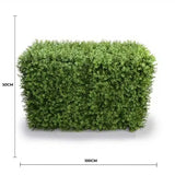 Deluxe Portable Buxus Hedge UV Resistant 100cm Long x 50cm High - Front View