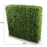 Deluxe Portable Buxus Hedge UV Resistant 100cm Long x 100cm High - Front View