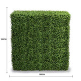 Deluxe Portable Buxus Hedge UV Resistant 150cm Long x 150cm High - Front View