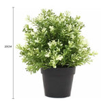 Small Potted Artificial White Jade Plant UV Resistant 20cm