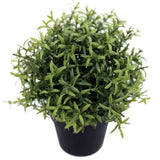 Small Potted Artificial Rosemary Herb Plant UV Resistant 20cm - Side View