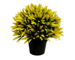 Small Potted Artificial Decorative Yellow Lily Plant UV Resistant 20cm